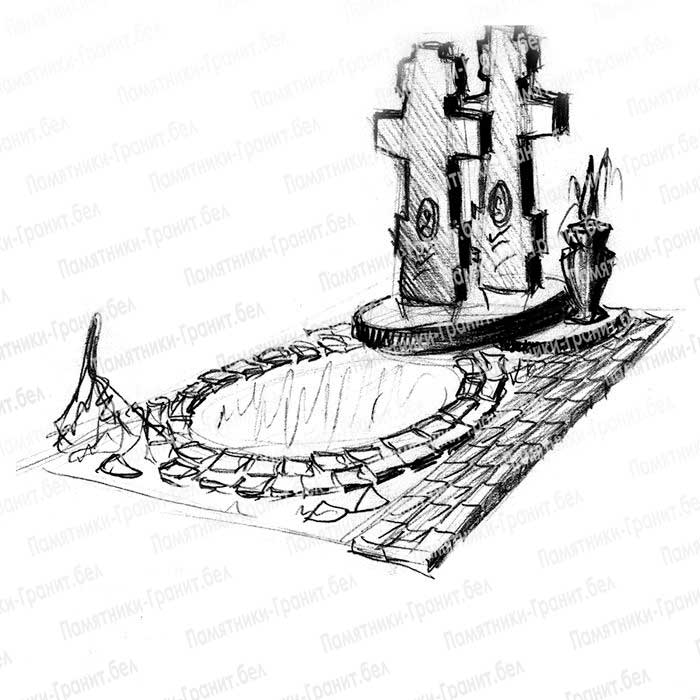 Гранитный памятник фото Калинковичи